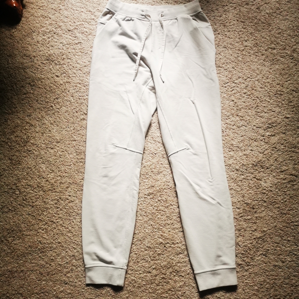 lululemon city sweat Jogger men's size small white opal like new